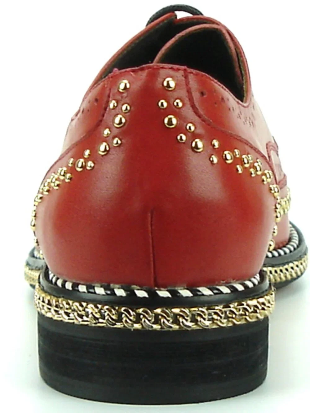FI-7201 Red Genuine Leather Lace up Wing Tip Fiesso by Aurelio Garcia